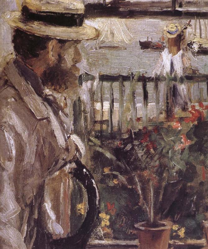 Berthe Morisot Detail of  The man at the Huaiter Island oil painting image